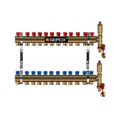 Rozdzielacz 12 obwodów do grzejników C.O grzejnikowy